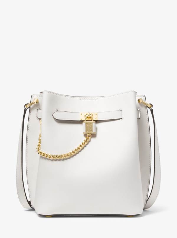 Damske Prenosná Taška Michael Kors Hamilton Legacy Medium Leather Biele - Kabelky Michael Kors Vypredaj | LHOCZ-5047
